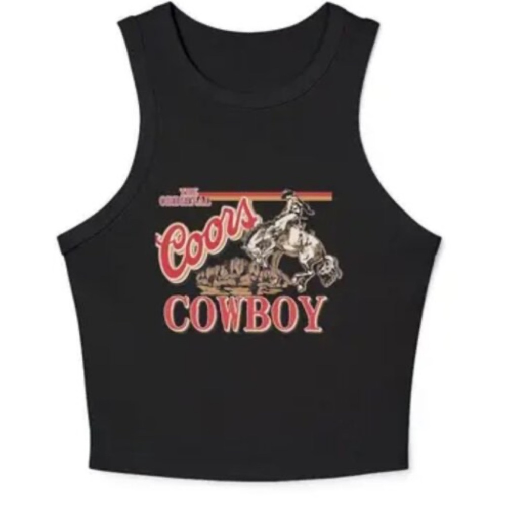The Original Coors Cowboy Crop Tank (S)